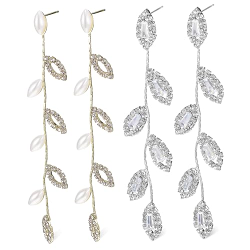 2 Paires Boucles d'oreilles en Argent Massif Anti-allergique pour Femme