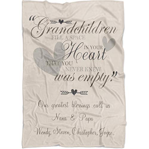 Personalizedgrandmablanketforgrandparentsmomilovegrandmathrowfromgranddaughtercustomwithgrandkidsnamesforchristmasmothersdayfleece50x60beige Urban Country Home Decor Personalized grandma blanket for grandparents mom i love grandma throw from granddaughter custom with grandkids names for christmas mothers day fleece 50×60 beige urban country home decor