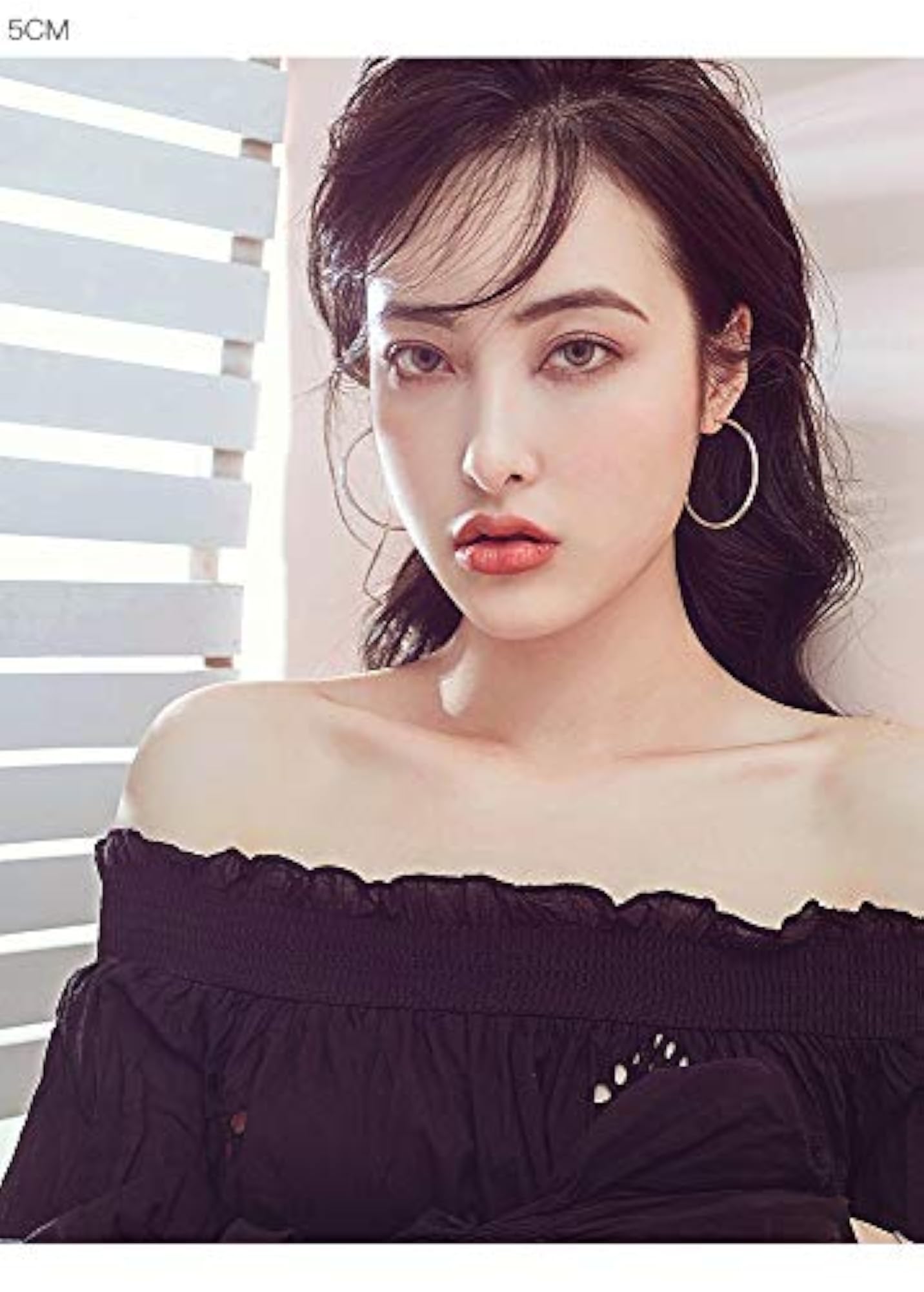 Women's Clip On Big Extra Large Fake Round Hoop Earrings