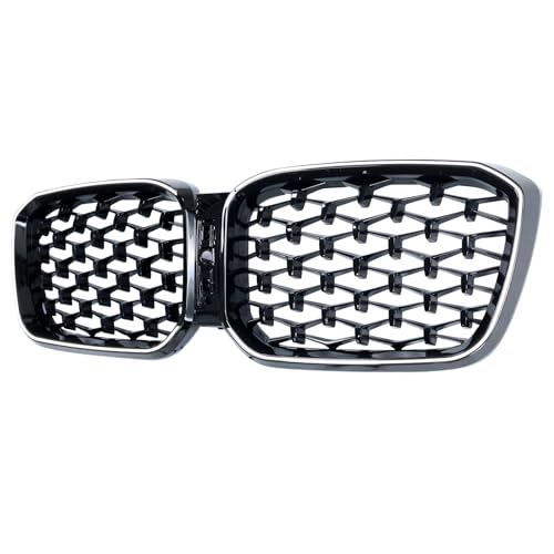 Calandre avant BMW X3 G01 X4 G02 2022-2025 Diamond Glossy Black sans logo