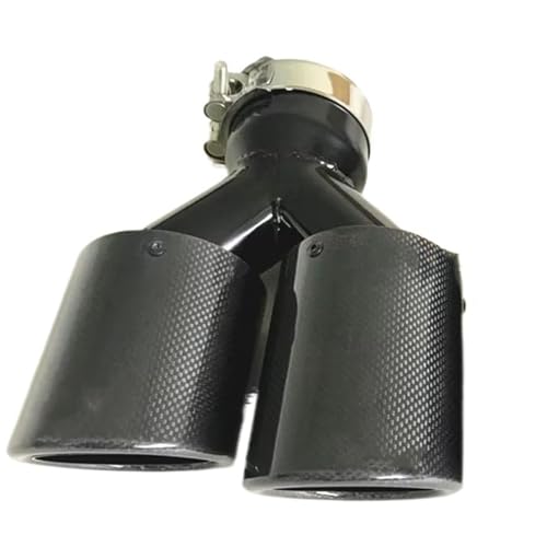 Embout d'échappement double carbone 51-101 mm pour affirmer le look de votre voiture