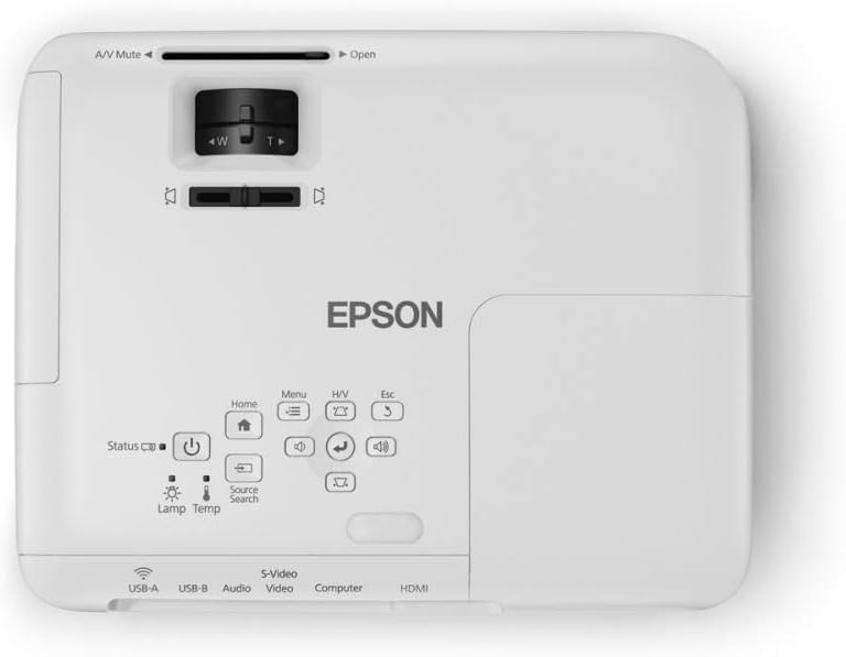 Epson Home Cinema 740HD 720p, HDMI, 3LCD, 3000 Lumens Color and White Brightness Home Theater Projector