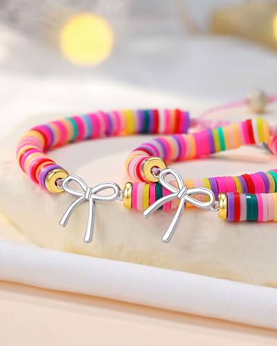 PINKDODO Bows Bracelet for 2 First Day of Kindergarten Bracelet Gifts for Girls3