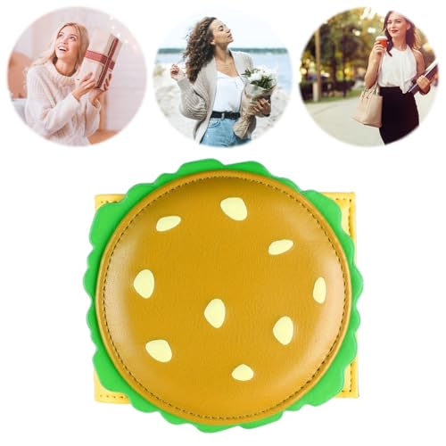 Burger Shaped Wallet for Girls Women RFID Blocking Bifold Purse Cute Hamburger Design4