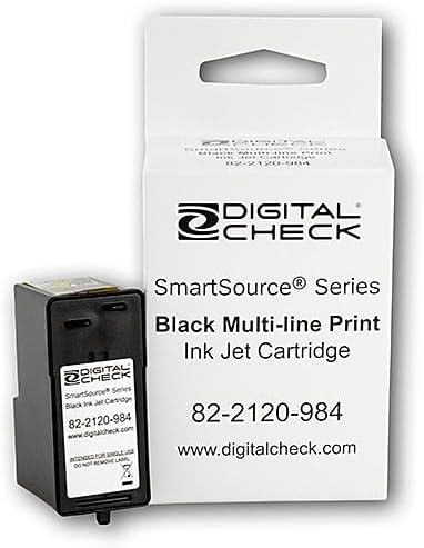 Digital Check SmartSource Original Ink Cartridge 82-2120-984 - Compatible with Burroughs & Unisys Check Scanners (75-0860-915, 80-2120-873)