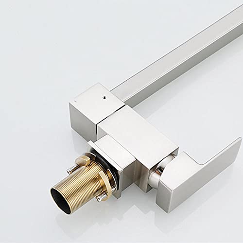 Robinets de cuisine pliants laiton mitigeur carré rotation évier - 4