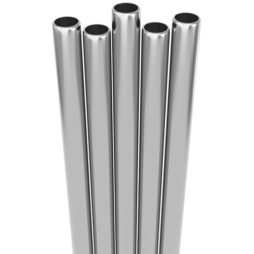 Fiesta First 5 Wide Stainless Steel Straws with Cleaning Brush. 9.45