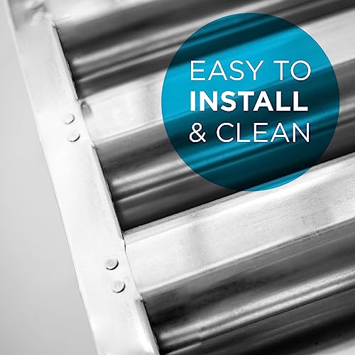 Kleen-Gard Aluminum Commercial Kitchen Hood Filter, Range Hood Baffle Grease Filter for Restaurant Kitchen Exhaust Hoods, 20x20x2 | Actual Size: 19.5 x 19.5 x 1.88 inches | (Pack of 2)