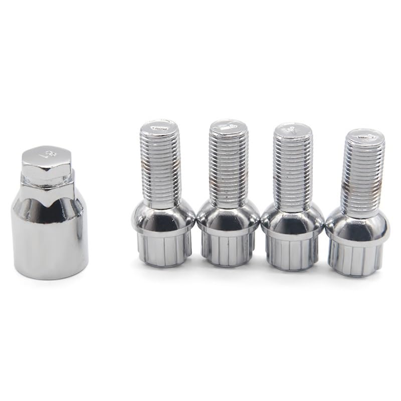 Set di bulloni antifurto for ruote in acciaio for auto for dadi antifurto di sicurezza con raggio di bloccaggio M14 * 1,5 for 8D0601139F