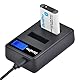 Durapro 4X NP-BX1 NPBX1 NP BX1 Akku + LCD Dual USB Ladegerät für Sony NP-BX1 Akku Sony DSC-RX100 RX100 II DSC-WX500 HX300 HX400V WX300 WX350 HDR AS100v AS200V AS15 AS30V AS300 M3 M2 Camcorders