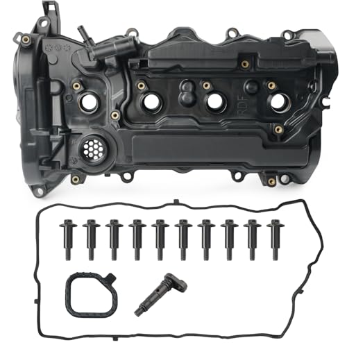 BELKEBIR Engine Valve Cover with Gasket Compatible with 2013-2017 Honda Accord 2015-2019 Honda CR-V 2.4L Replace 12310-RDF-A01, 12310RDFA01