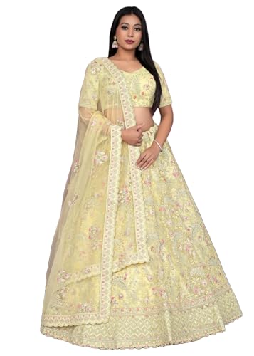 Lehenga 13066 tissu en maille femme tenue indienne confortable