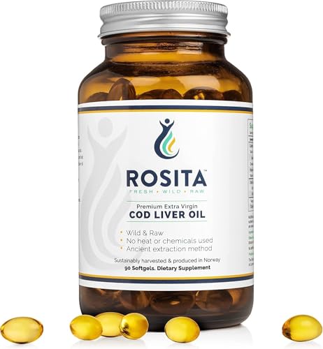 Rosita Extra Virgin Dorschleberöl EVCLO Softgelkapseln 90er Jahre