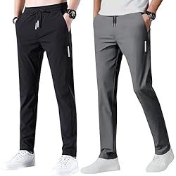 ADDIZ Men’s Sports Regular Fit Lycra Track Pant with Two Side Pockets