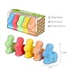Kid Made Modern Sidewalk Chalk Set for Kids - Washable, Colored Bunny Chalk for Outdoor Play and Chalkboard Art - Ages 3+ (5 Pieces, Multicolor) #2