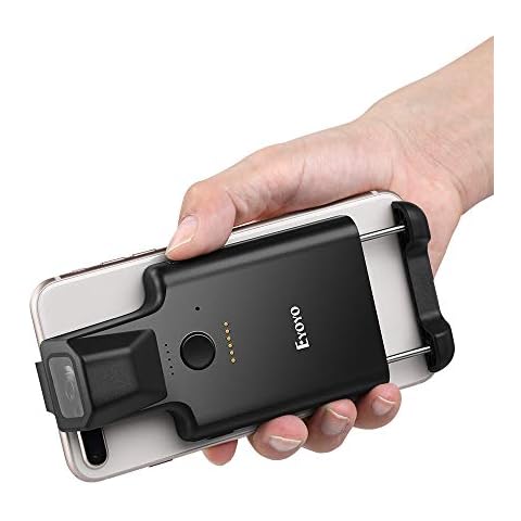 Eyoyo 2D wireless Barcode Scanner, Portable Back Clip 1D 2D QR Barcode Reader with Bluetooth Function PDF417 Data Matrix Code Maxicode Image Scanning Work with Android, iOS Cover