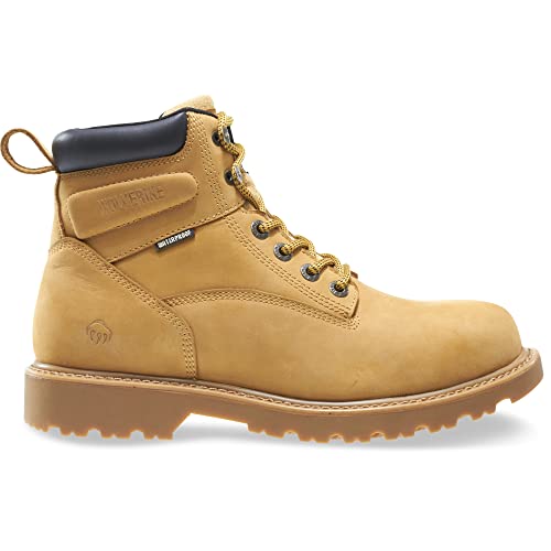 Wolverine Women's Floorhand Waterproof Work Boot, Dark Brown, 8.5 M US