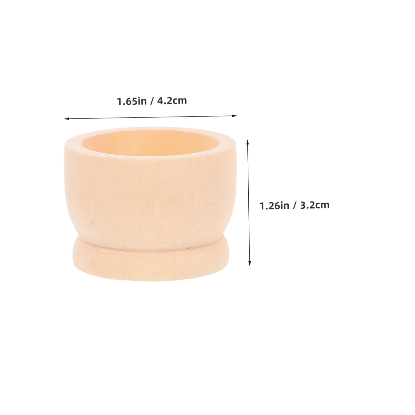 HAKIDZEL 6pcs Wooden Egg Tray Eggs Color Your Own Cup Egg Display Stand Egg Stand Wooden Egg Holder Egg Cup Egg Holder Display Single Egg Holder Egg Rack Khaki