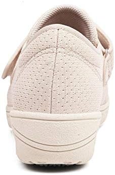 Nwarmsouth Verstelbare Post-op Schoenen Schoeisel, Voeg kunstmest toe om oma schoenen te verbreden, verstelbare voet zwelling schoenen-2 donkergrij_UK5.5, Wide Fit Memory Foam Diabetische Slippers