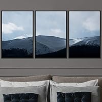 3 Piece Framed Canvas Wall Art Snow Mountain Canvas Prints Home Artwork Decoration for Living Room,Bedroom - 16