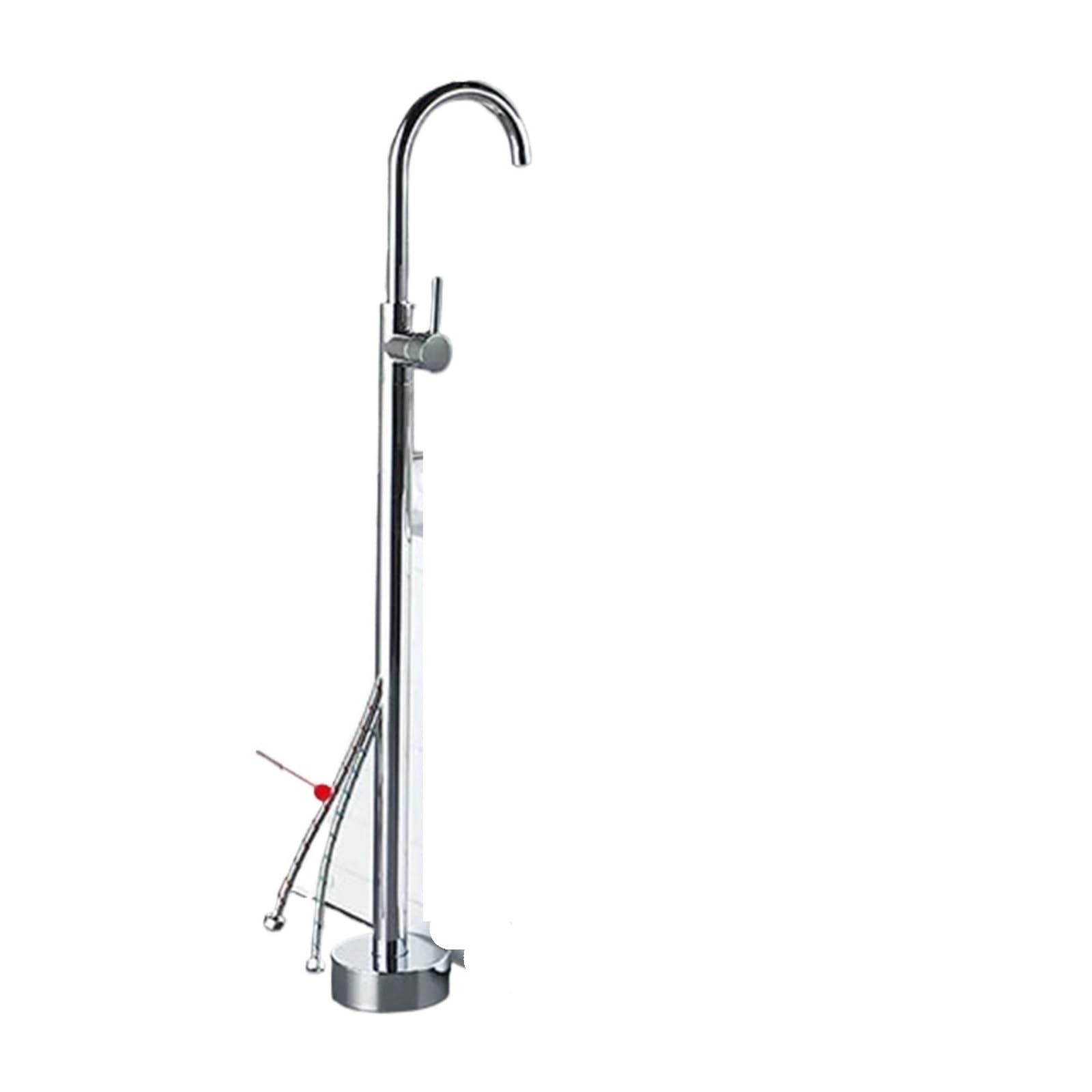 Psnklmm Color04 Brass Bathtub Faucet Swive Spout Tub Mixer Tap With Handshower Bath Shower Floor Standing Antique Bronze
