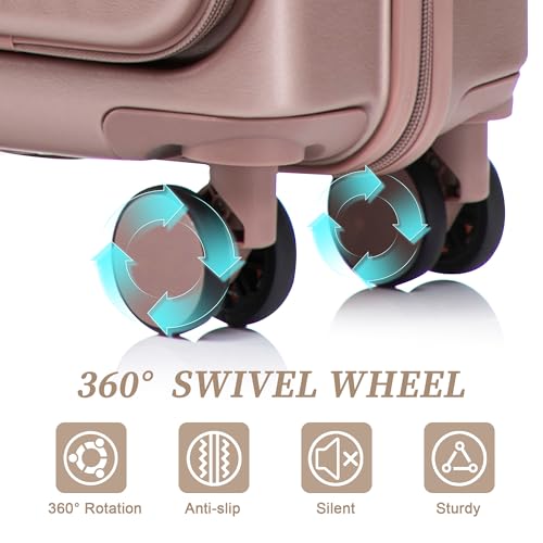 Image of Hardside Luggage, Lightweight Suitcases with Spinner Wheels, 20 /14 Inch