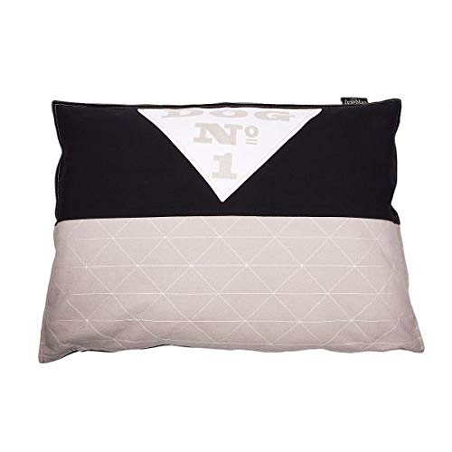 Cama rectangular Lex & Max para perros negros de 100 x 70 cm comodidad para mascotas