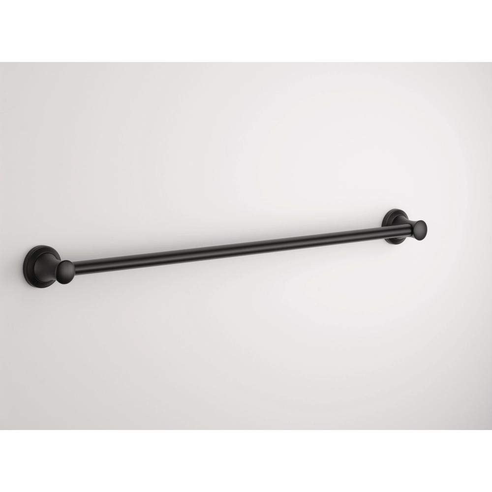 Delta Faucet 41736-BL Transitional Concealed Screw ADA-Compliant Decorative Grab Bar, 36 inch, Flat Black