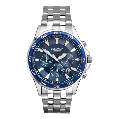 Sekonda Men's Blue Dial Quartz Watch Cover
