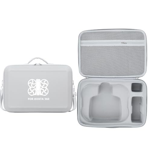 Maletín rígido DJI Avata con patrón gris para organizar dron RC2 y hub de carga