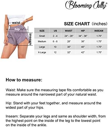 Blooming Jelly Womens Quick-Dry Running Shorts Sport Layer Elastic Waist Active Workout Shorts with Pockets 1.75" 7 Blooming Jelly Womens Quick-Dry Running Shorts Sport Layer Elastic Waist Active Workout Shorts with Pockets 1.75"