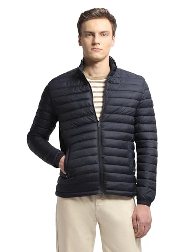 Image of Arrow sport men's solid regular fit packable jacket