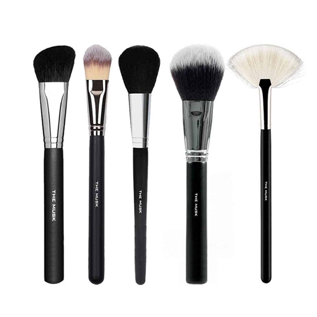 The Musk IndiaProfessional Makeup Kit Essential Face Brush Set,Multi,Standard(MI_Btools-014)