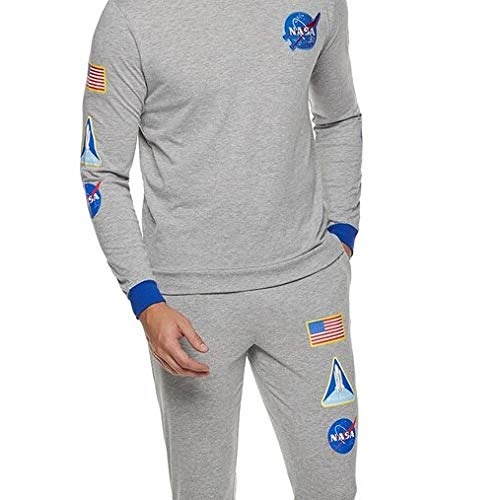 Mad Engine Men's NASA Logo Space Suit Earn Your Ranks Pajamas2