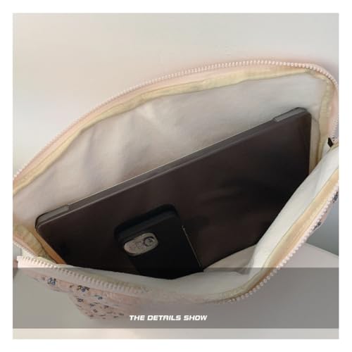 Funda Floral Acolchada Para Laptop de 13 Pulgadas Rosa miniatura 6