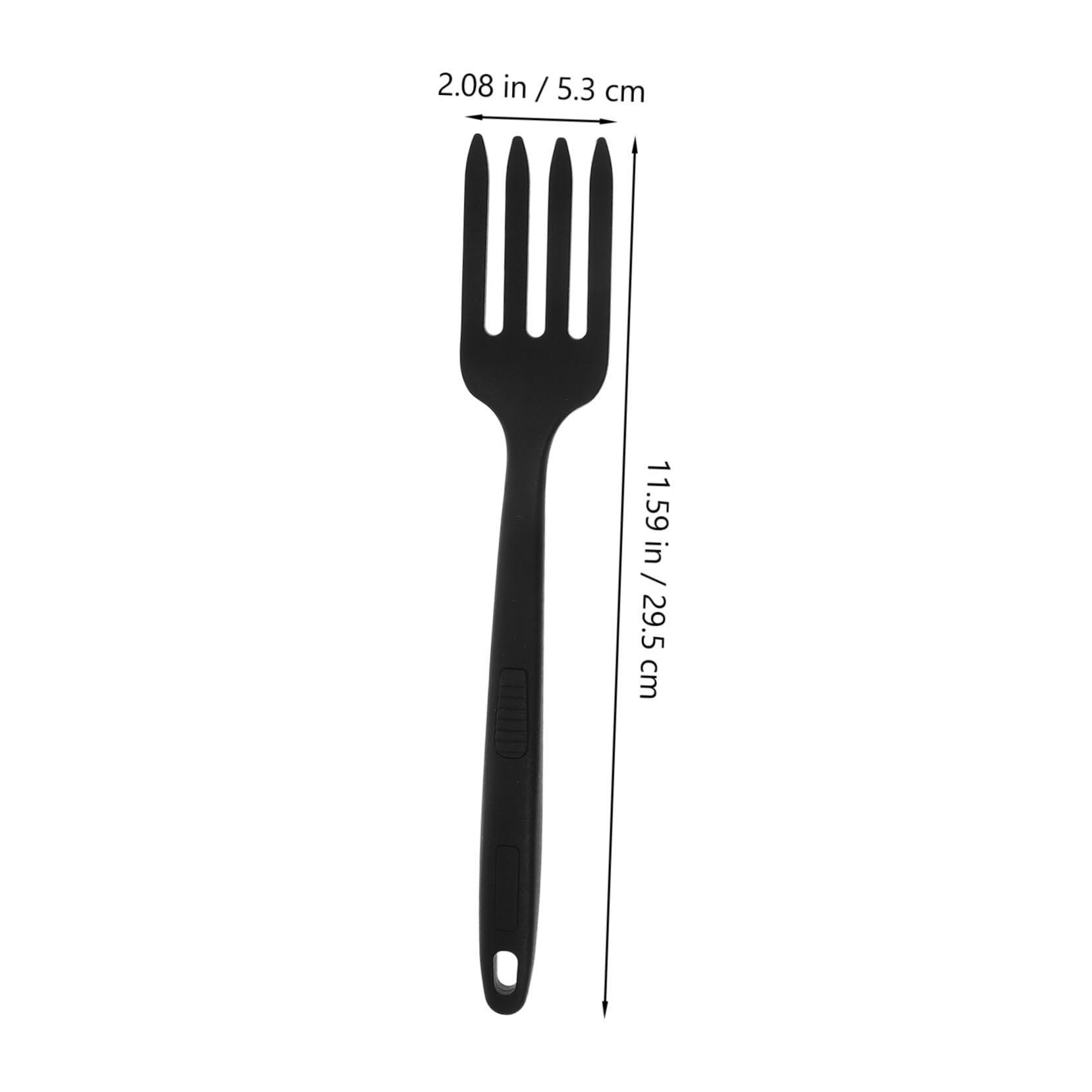 PRETYZOOM Nonstick Stirring Utensil Pasta Cooking Fork Mini Fork Silicone Handle Comfortable to Hold