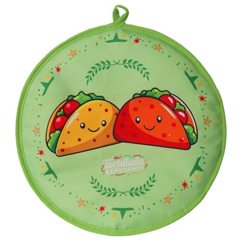 Tortilla Warmers, Premium Insulated Fabric Pouch, Tortilla Holder, Keeps Tacos,
