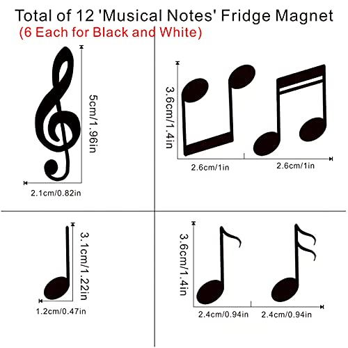 12 imanes decorativos musicales para refrigerador miniatura 6