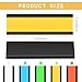 Seajan Magnetic Label Holders Channel Cardholders Magnetic Name Plate Tags Cabinet Labels for Shelving with Clear Plastic Protector 200 Colorful Paper Insert(1 x 3'',300 Pcs)