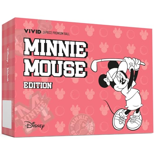 Volvik Vivid Collector Disney Golfball-Geschenksets (ein Dutzend) (Minnie Mouse)