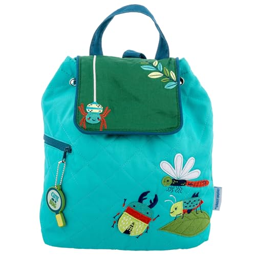 Stephen Joseph Kids' Unisex Toddler Back to School, Quilted Backpack, Bug, One Size