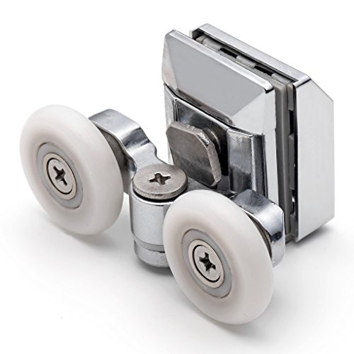 ShowerPart Twin/Double Top Shower Door Rollers/Wheels/Runners L020, Shower Door Wheel Diameter 23mm, Wheel Thickness 6mm