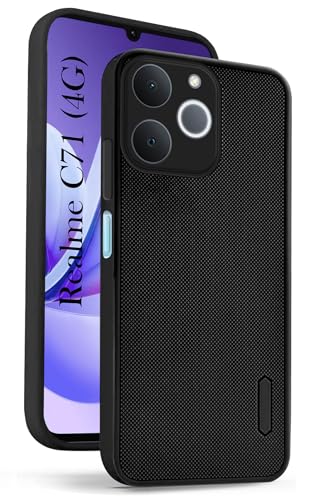 Image of Jkobi Rubberised Back Cover Case for Realme C71 (Textured Grip Design | Micro-Fiber Cloth Inside | Slim and Light Weight | Soft Touch and Feel)