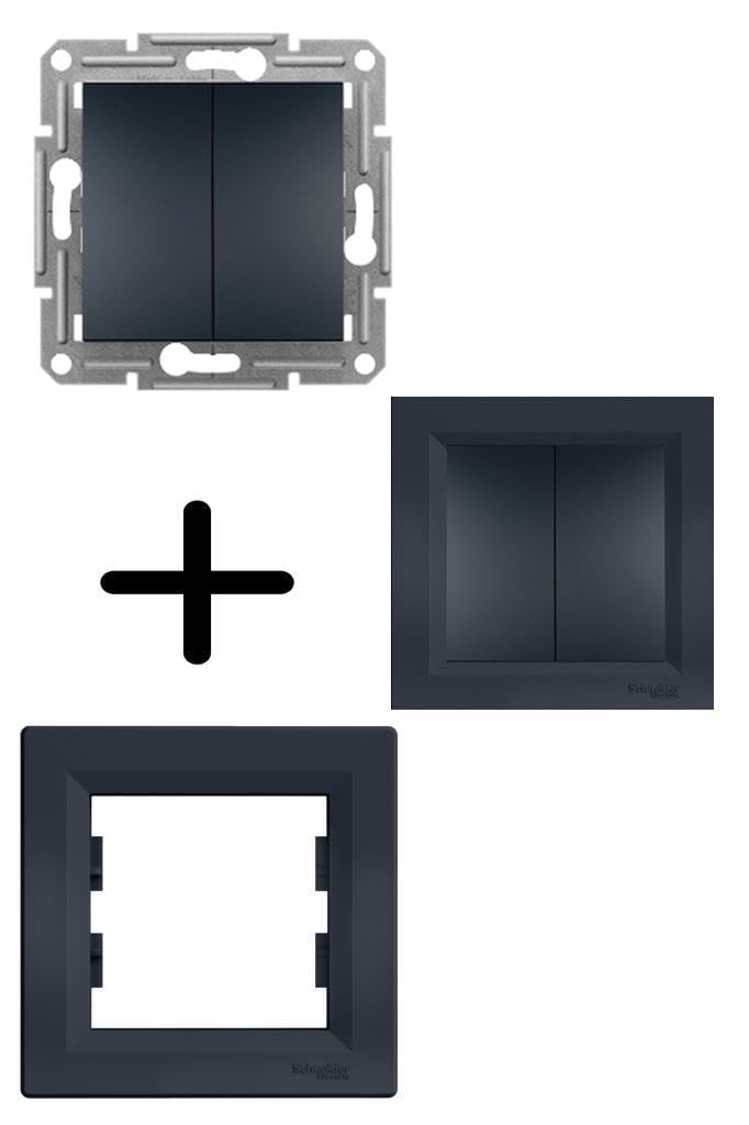 Asfora chandelier connector without frame anthracite EPH0300171