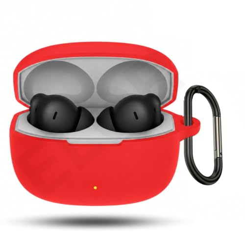 Image of ELOR Premium Silicone Case Cover Compatible with OnePlus Nord Buds 4 Pro (Earbuds Not Included) (Cherry Red)