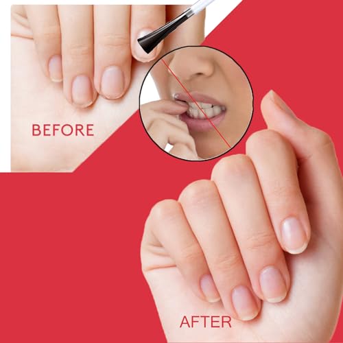 No Bite Nail Polish, Nail Biting Treatment with Stop Nail Repair Formula, Anti Nail Biting Nail Polish Clear Nail Varnish, Discourages Nail Biting and Thumb Sucking, Safe Natural Plant Extract (1) - Image 4