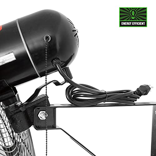 Oemtools Oem24884 30" Oscillating Wall Fan 9500 Cfm Max Wall Mount Oscillating Fan, Large Industrial Fan Wall Mount Fans, Oscillating Garage Fans, Wall Mounted Shop Fans, Heavy Duty, 30 Inch #TOP3