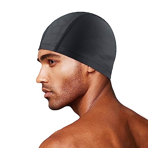Swimming Cap for Men&Women Lycra Fabric Swim Cap Kids Comfprtable, Breathable, High Elasticity for Braids and Dreadlocks Long/Short Hair