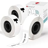 Q30 Q30S D30S Thermo-Etiketten Papier, Selbstklebend, Weiße Drucker Etiketten für Schule, Zuhause, Büro, Kleine Unternehmen, 3 Rollen 160 Etiketten/Rolle 12mm x 40mm