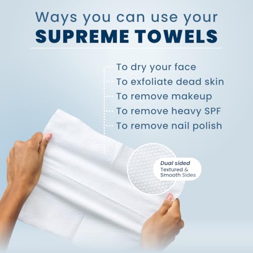Lifestyle image of the Clean Towels XL Supreme in a bathroom setting, emphasizing its clean and modern appeal